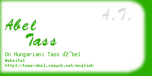 abel tass business card